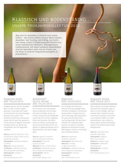 Rhoneblut Magazin Nr. 13 Frühling 2012 - Albert Mathier et Fils SA