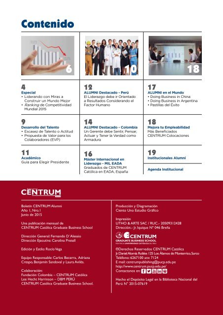 Boletín ALUMNI N° 1- junio 2015