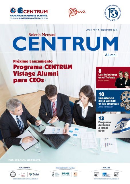 Boletín ALUMNI N° 4 - septiembre 2015