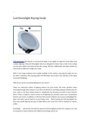LED Downlight Buying Guide  pdf
