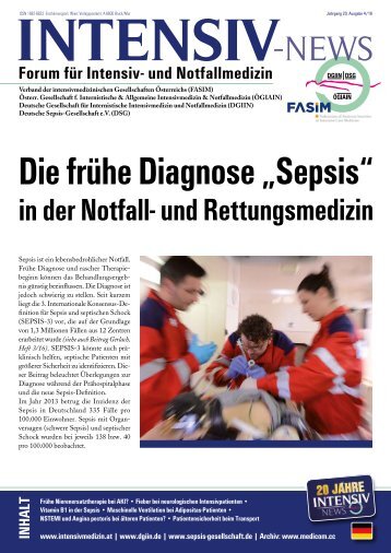 Die frühe Diagnose Sepsis in der Notfall- und Rettungsmedizin