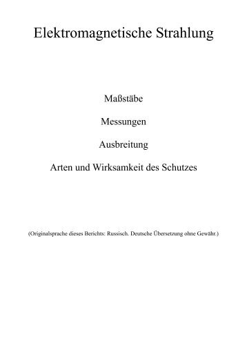 Elektromagnetische Strahlung - Fostac AG