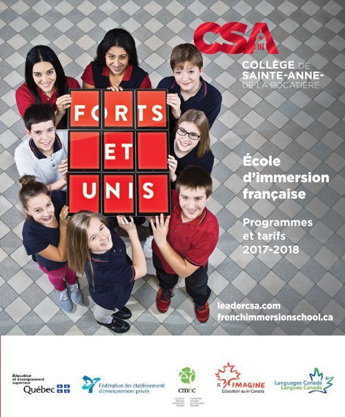 CSA Programmes et tarifs 2017-2018