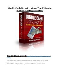 Kindle Cash Secret Reviews and Bonuses-- Kindle Cash Secret