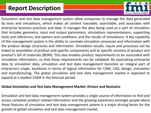 Simulation And Test Data Management Market Growth and Forecast 2016-2026