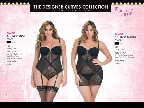 Oh lala Cherie Designer Curves Collection 2016