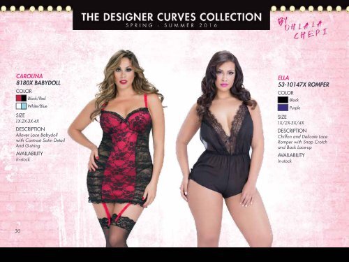 Oh lala Cherie Designer Curves Collection 2016