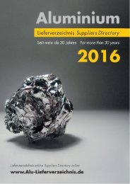 LESEPROBE - Aluminium Lieferverzeichnis 2016