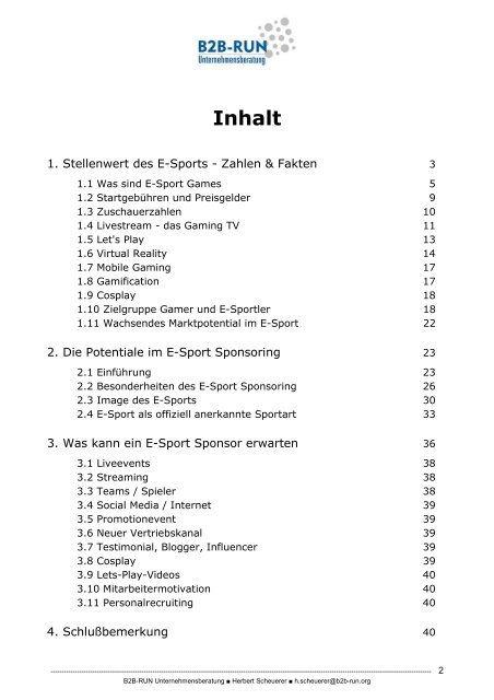 Whitepaper E-Sport Fakten 2016-2020 - Was Sie beim E-Sport Sponsoring wissen sollten!