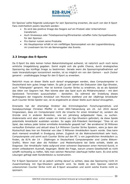 Whitepaper E-Sport Fakten 2016-2020 - Was Sie beim E-Sport Sponsoring wissen sollten!