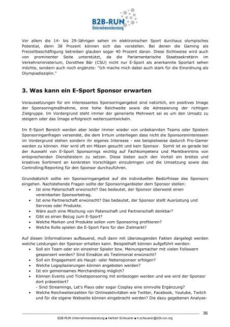 Whitepaper E-Sport Fakten 2016-2020 - Was Sie beim E-Sport Sponsoring wissen sollten!