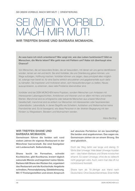 DEIN MÜNCHEN _ NO LIMITS! Magazin 01