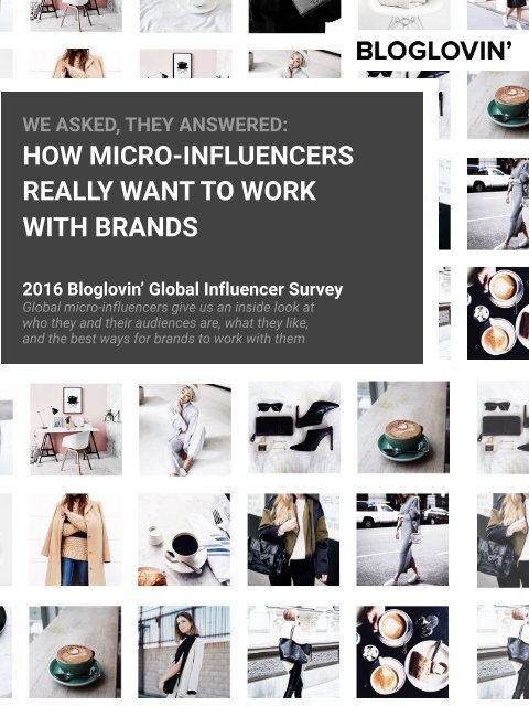 HOW MICRO-INFLUENCERS  REALLY WANT TO WORK  WITH BRANDS