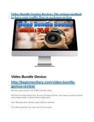 Video Bundle Genius review and MEGA $38,000 Bonus - 80% Discount