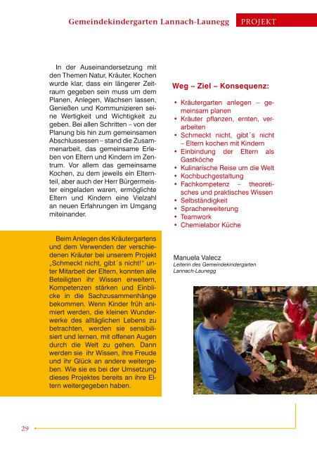 Projekt - Berufsgruppenvertretung der Kindergarten- und ...