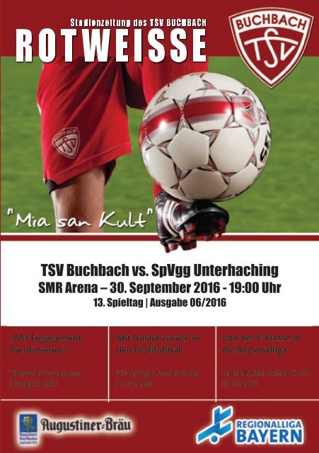 Stadionzeitung TSV Buchbach - SpVgg Unterhaching