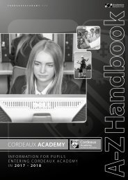 Cordeaux Student Info Booklet Sept 2016