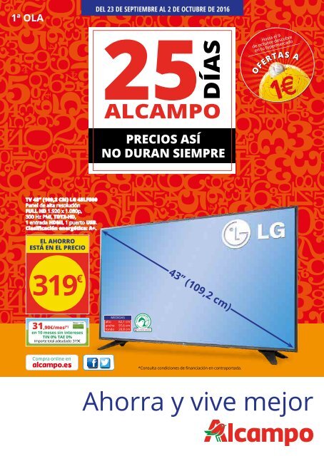 TV de 18 a 26 - Categorías - Alcampo supermercado online