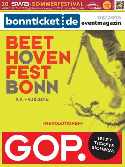 bonnticket.de – eventmagazin – 08/2016