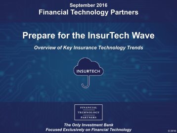 Prepare for the InsurTech Wave