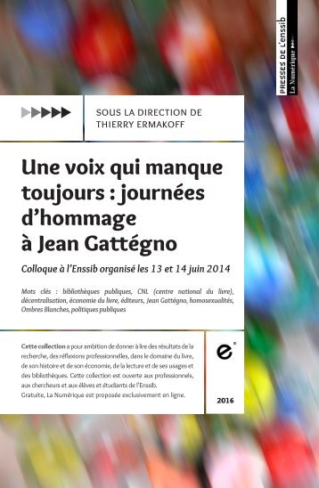 Une voix qui manque toujours  journées d’hommage à Jean Gattégno