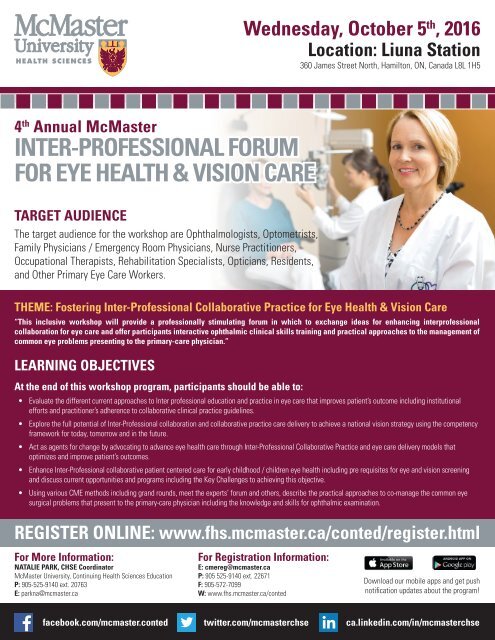 INTER-PROFESSIONAL FORUM FOR EYE HEALTH & VISION CARE