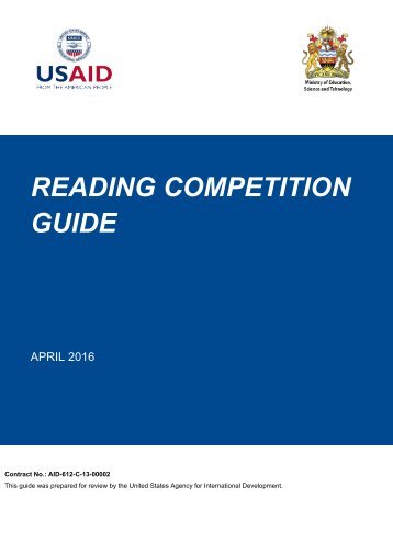 READING COMPETITION GUIDE