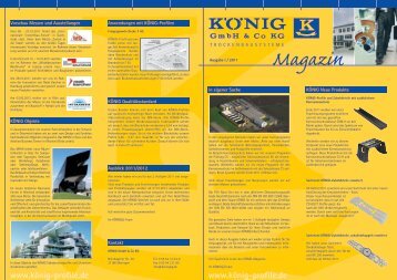Kundenzeitung Oktober 2011 - KÖNIG GmbH & Co KG