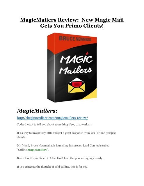 MagicMailers review-(MEGA) $23,500 bonus of MagicMailers