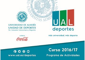 FOLLETO ACTIVIDADES DEPORTIVAS UAL 16-17