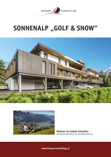 Neubauprojekt Sonnenalp Golf & Snow