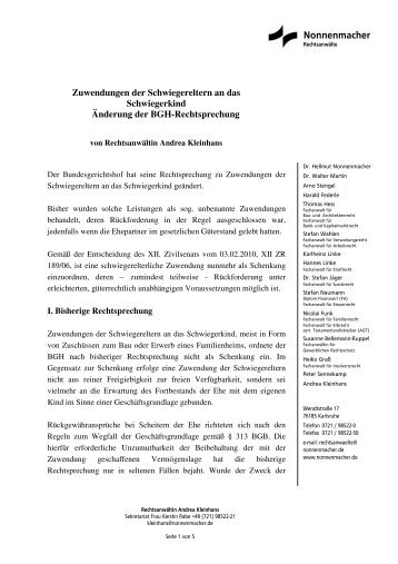 Download - Nonnenmacher Rechtsanwälte Karlsruhe