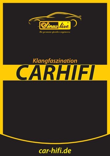 Carhifi-Katalog Sinuslive / Sinustec 2016
