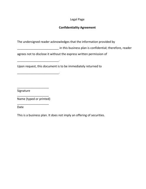 Free business plan templates picture