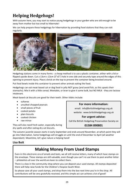 Sheepwash Chronicle Autumn 2016 edition