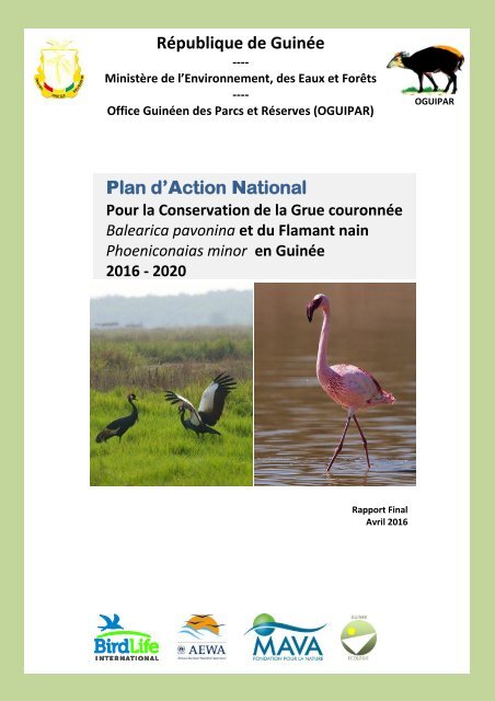 Plan Daction National Pour La Conservation De La Grue
