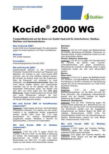 Kocide 2000 - Stähler SA