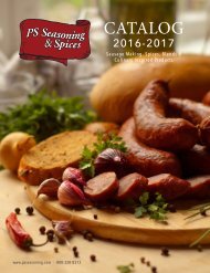 PS Seasoning & Spices 2016-2017 Catalog 
