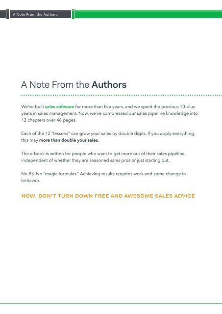 Sales Pipeline Academy ebook by Pipedrive