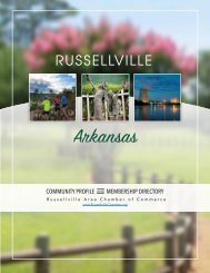 Russellville Area Chamber of Commerce Community Profile and Membership Directory