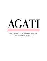 AGATI - Cafe Lookbook for Marquette University - Fall 2016