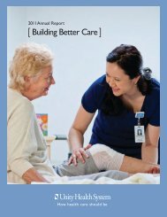 Annual Report - Unity Health System