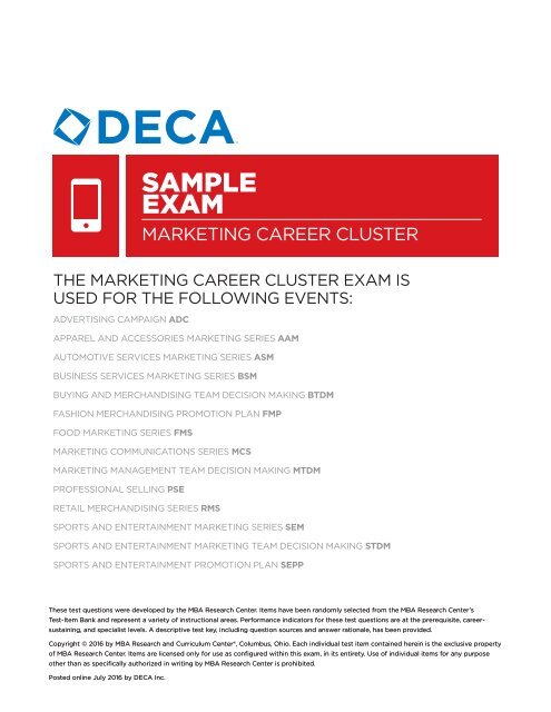 principles of marketing case study deca