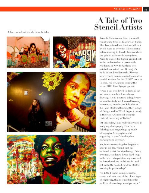 ARTBEAT Issue 01 October 2016