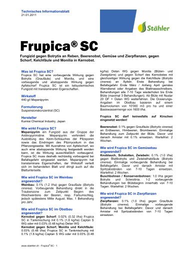 Frupica® SC - Stähler SA