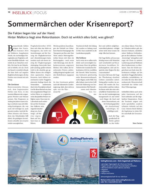 Die Inselzeitung Mallorca Oktober 2016