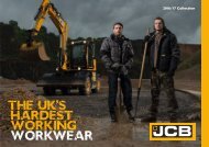 JCB Workwear Brochure 2016/17