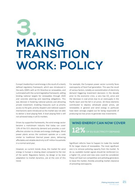 Making transition work - Wind Europe 