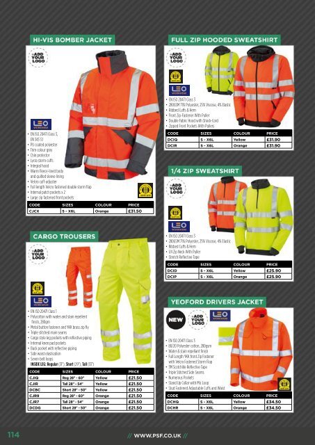 Progressive Safety Footwear, Workwear and PPE Catalogue 2016/17