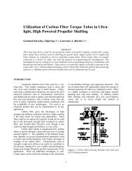 Utilization of Carbon Fiber Torque Tubes in Ultra-light, High - CENTA